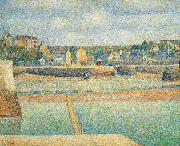 Georges Seurat The Outer Harbor oil